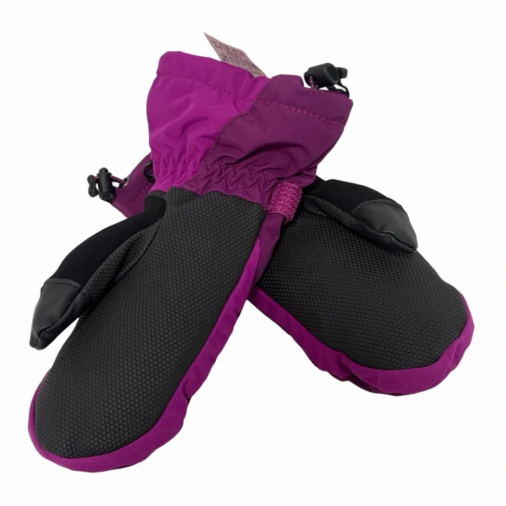 Lands’ End Kids Squall Snow Mittens Girls Raspberry Pink - New - Size 5